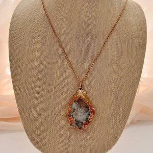 Druzy Slice Necklace